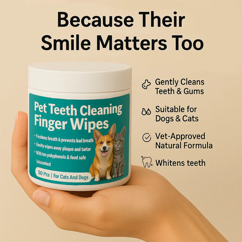 PetAmor Natural Pet Dental Finger Wipes