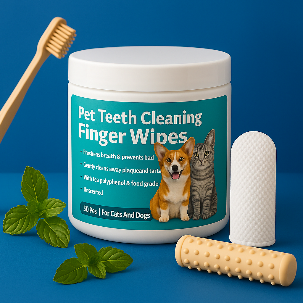 PetAmor Natural Pet Dental Finger Wipes